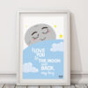 Cuadro enmarcado - Moon boy