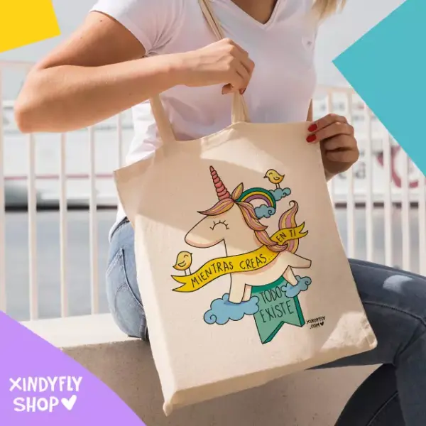 Tote Bag XindyFly - Unicornio