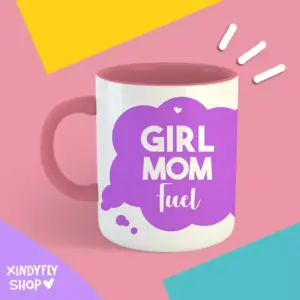girl mom fuel Taza XindyFly - Girl mom