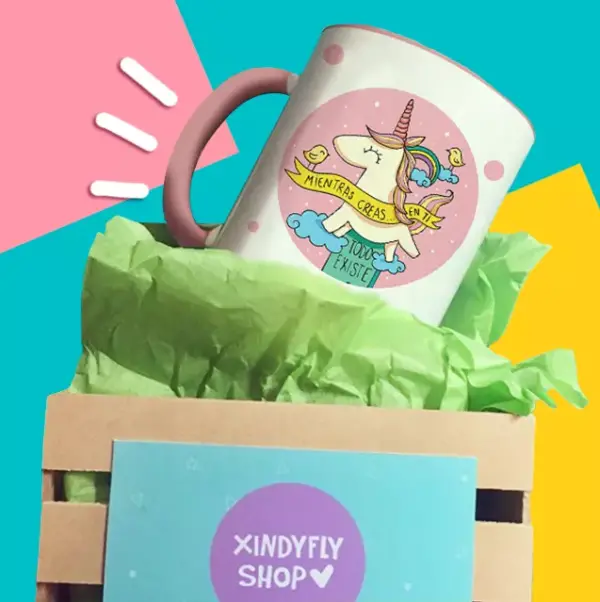 Taza XindyFly - Unicornio