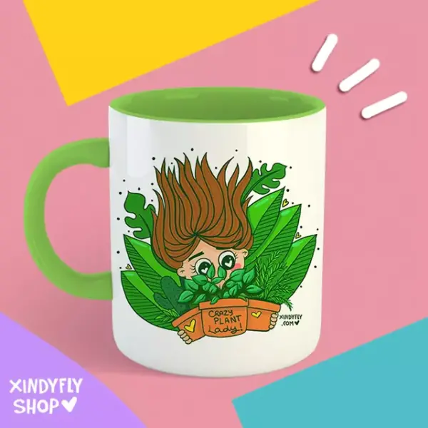 crazy plant lady Taza XindyFly - Crazy Plant Lady