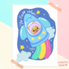 Poster Gato espacial