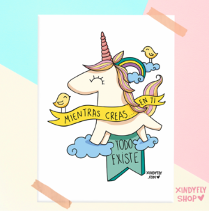 Poster unicornio bebé
